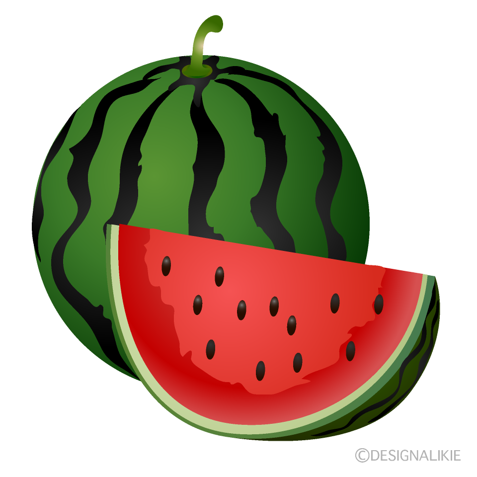 Detail Watermelon Clip Art Free Nomer 16