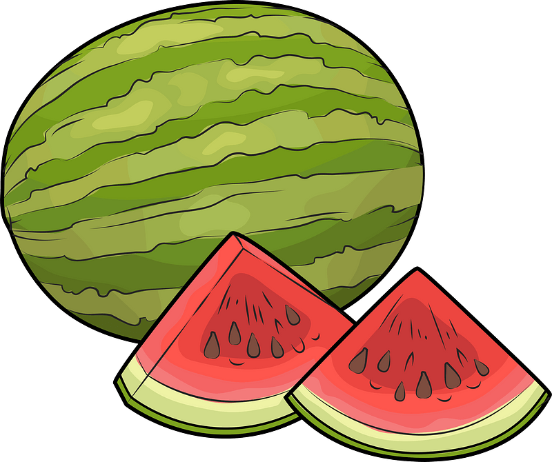 Detail Watermelon Clip Art Free Nomer 34