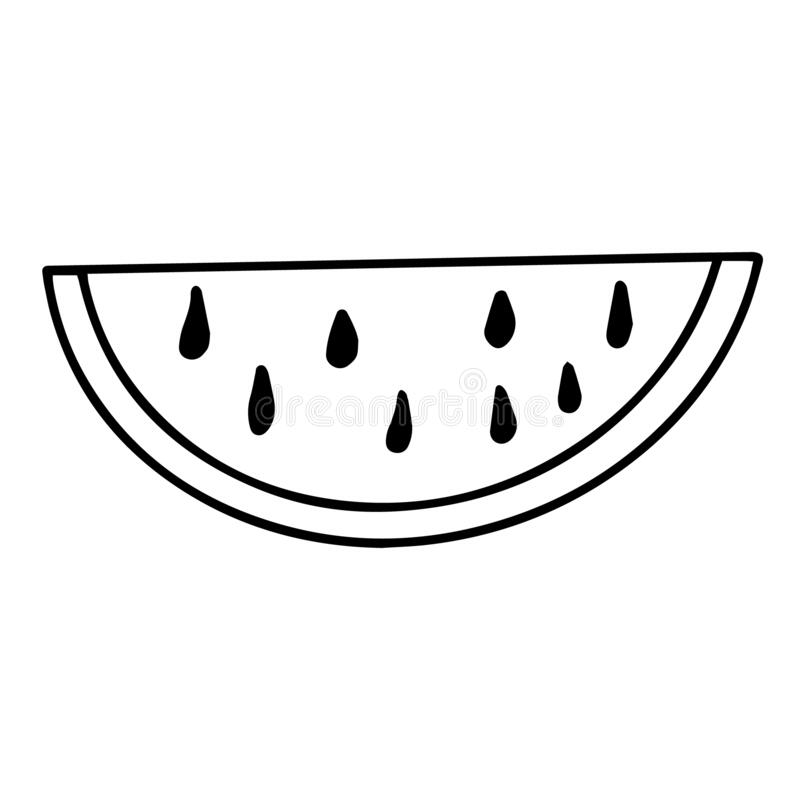 Detail Watermelon Clipart Black And White Nomer 23