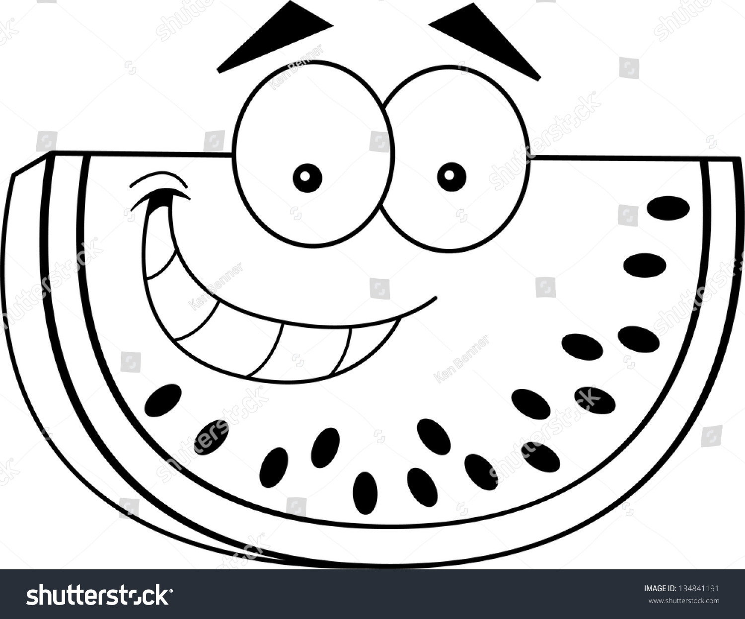 Detail Watermelon Clipart Black And White Nomer 30