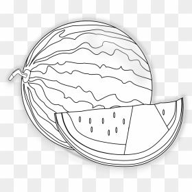 Detail Watermelon Clipart Black And White Nomer 47