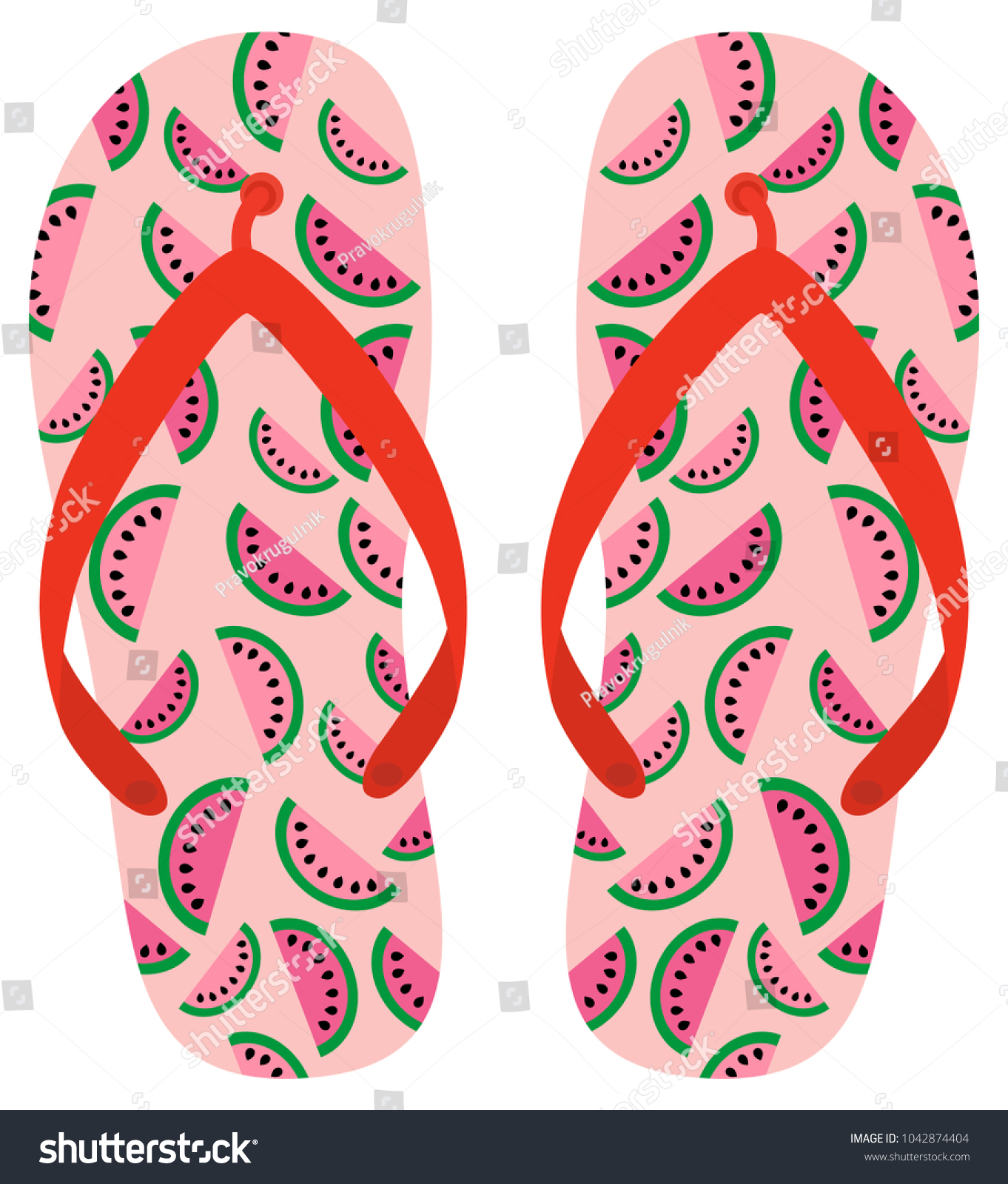 Detail Watermelon Flip Flops Nomer 20