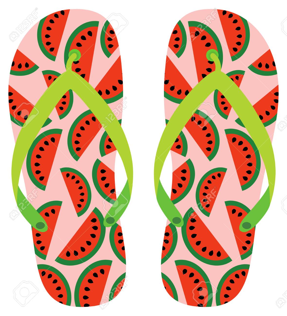 Detail Watermelon Flip Flops Nomer 30