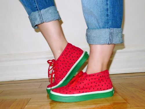 Detail Watermelon Vans Shoes Nomer 38