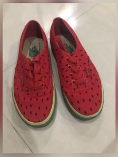 Detail Watermelon Vans Shoes Nomer 44