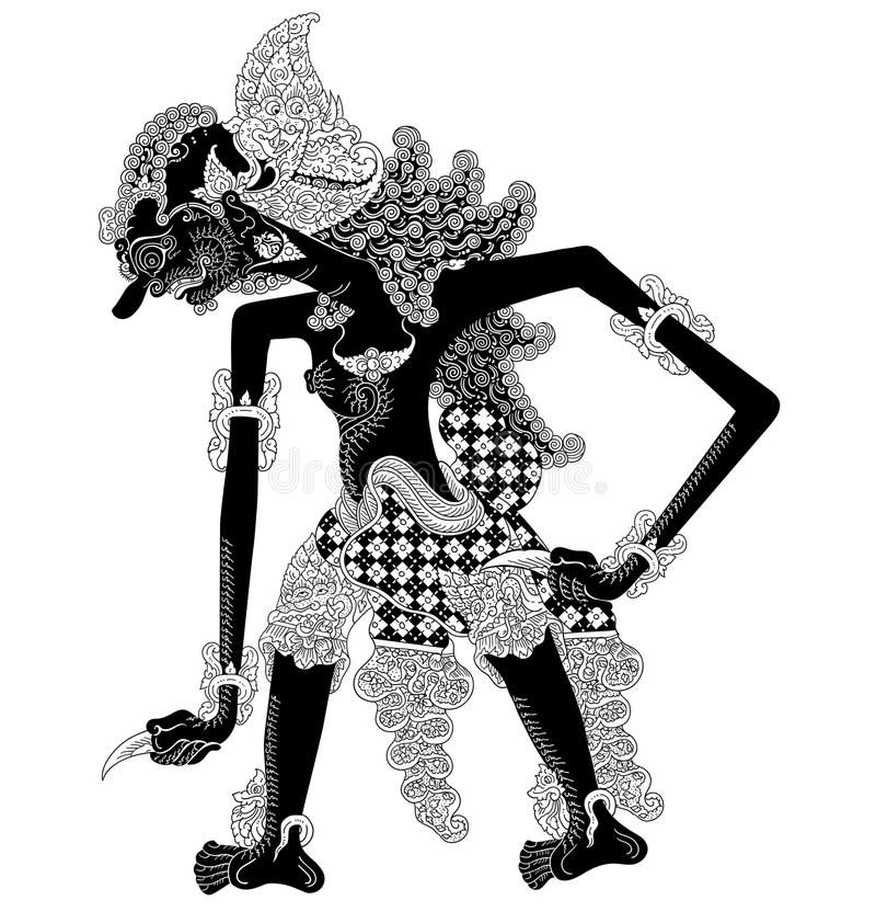 Detail Wayang Hitam Putih Nomer 10