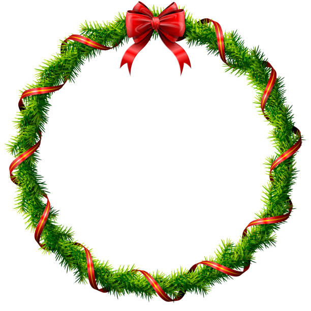 Detail Simple Christmas Wreath Clipart Nomer 11