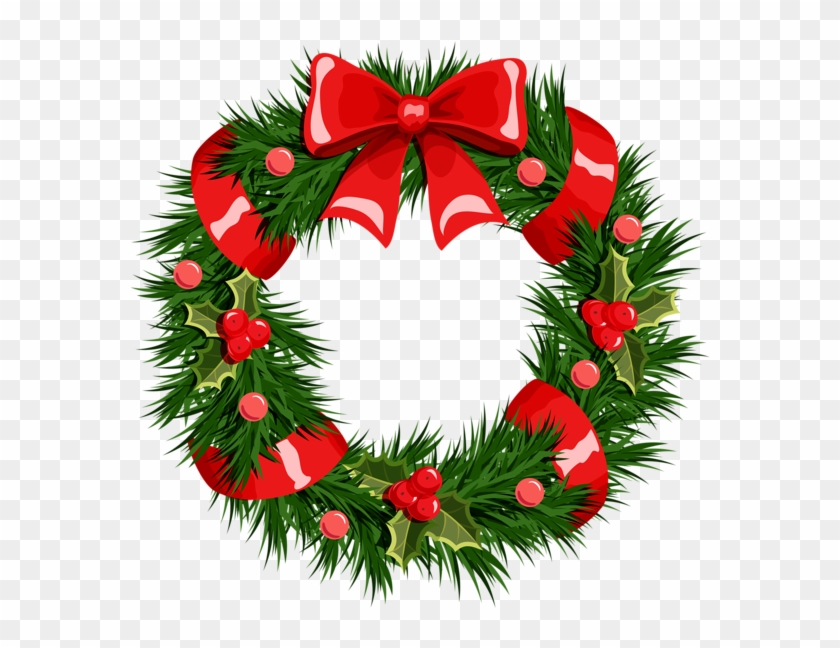 Detail Simple Christmas Wreath Clipart Nomer 12