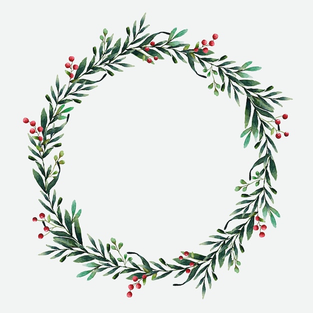 Detail Simple Christmas Wreath Clipart Nomer 23