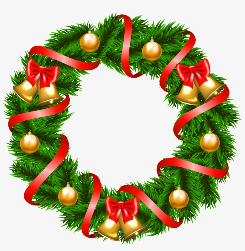 Detail Simple Christmas Wreath Clipart Nomer 37