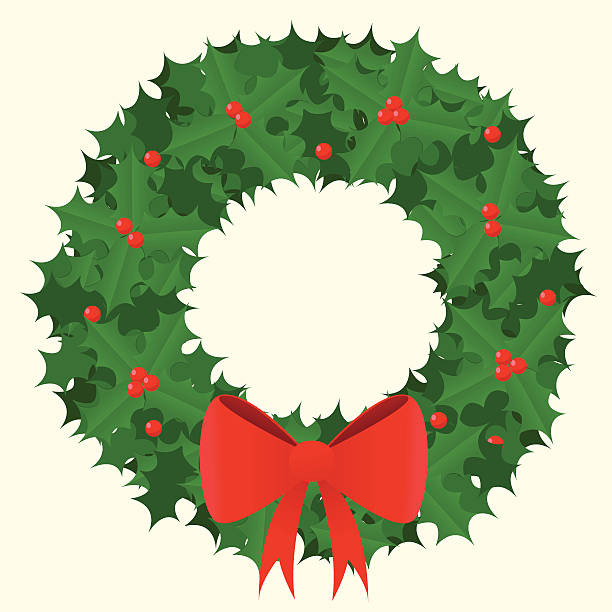 Detail Simple Christmas Wreath Clipart Nomer 39