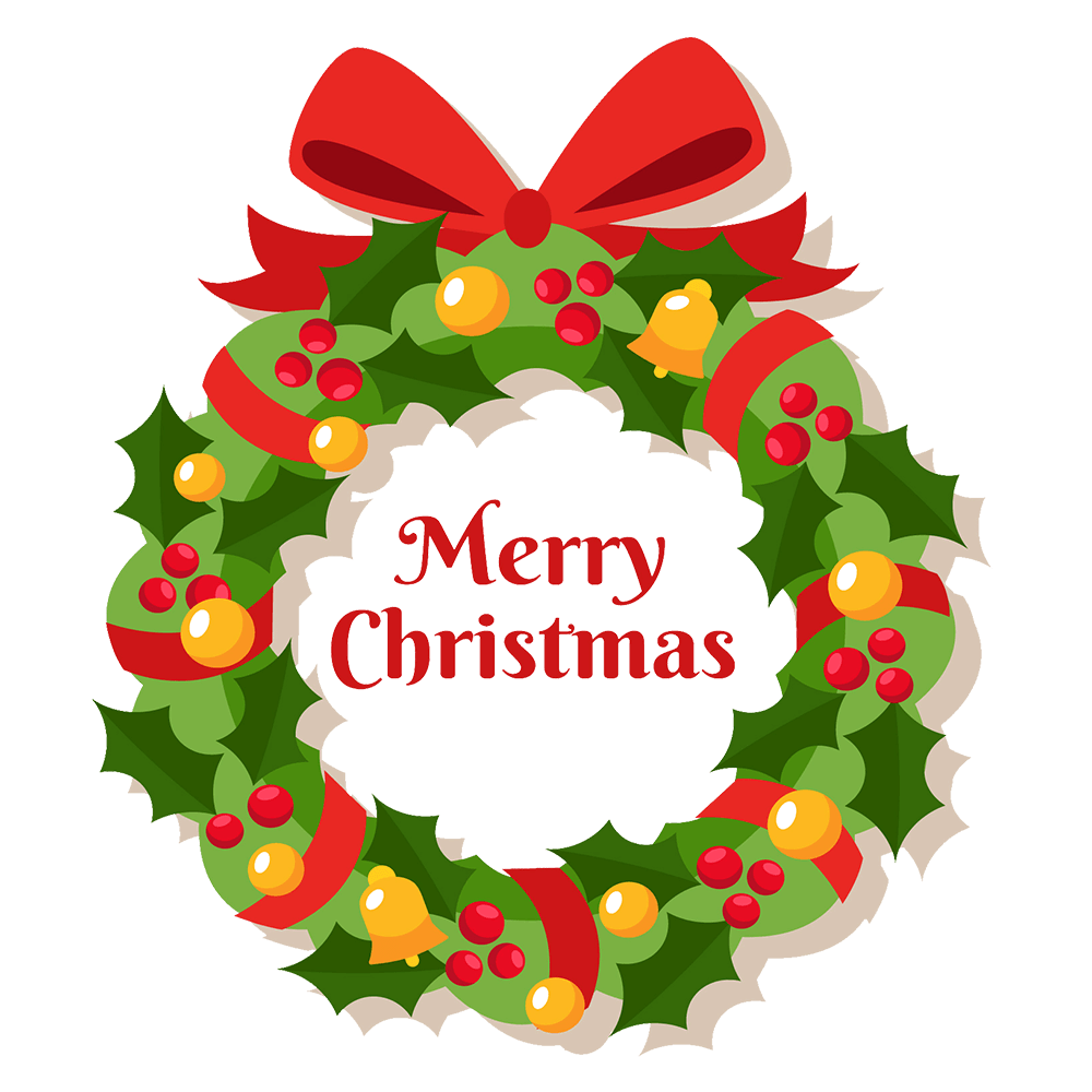 Detail Simple Christmas Wreath Clipart Nomer 5