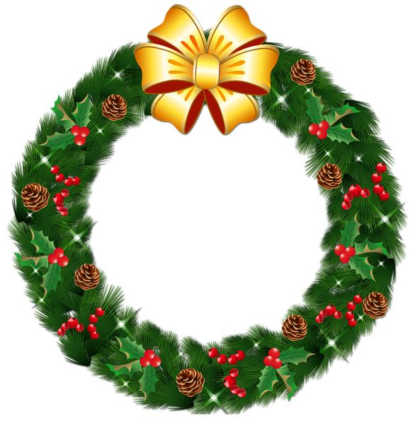 Detail Simple Christmas Wreath Clipart Nomer 44