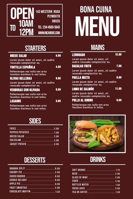 Detail Simple Desain Menu Makanan Nomer 19