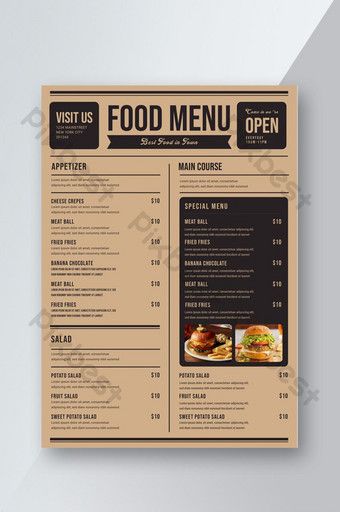 Detail Simple Desain Menu Makanan Nomer 22