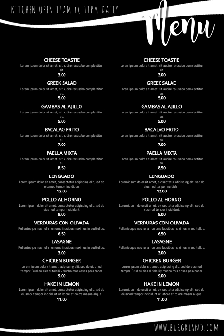 Detail Simple Desain Menu Makanan Nomer 40