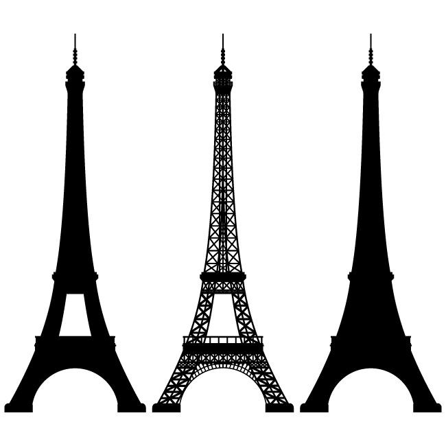 Detail Simple Eiffel Tower Silhouette Nomer 19