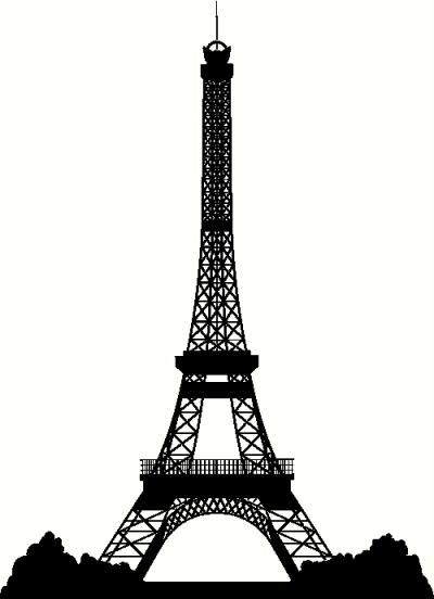 Detail Simple Eiffel Tower Silhouette Nomer 21