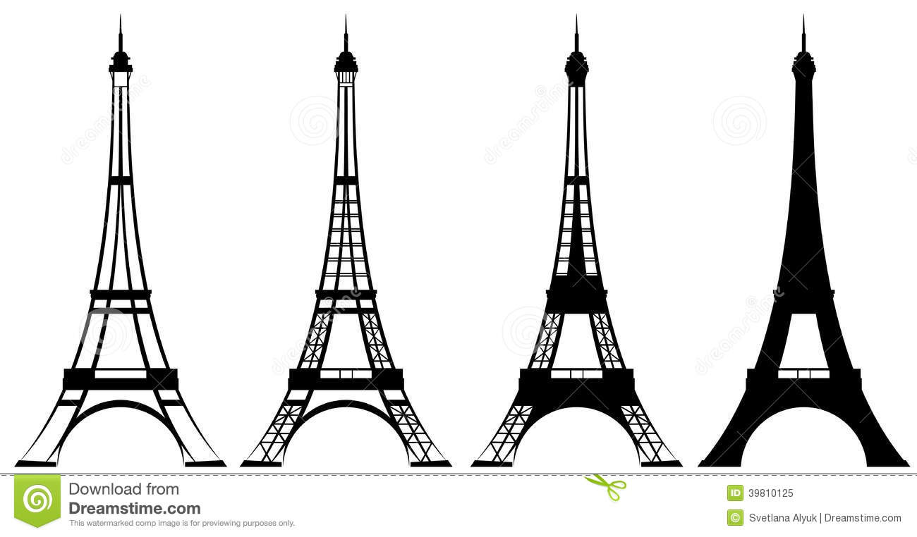 Detail Simple Eiffel Tower Silhouette Nomer 27