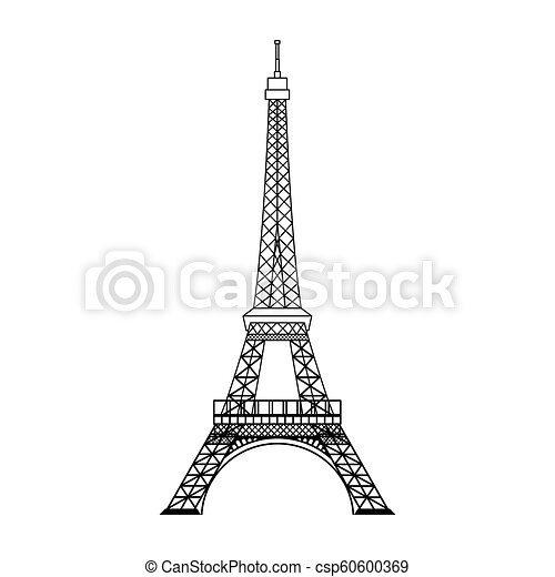 Detail Simple Eiffel Tower Silhouette Nomer 4