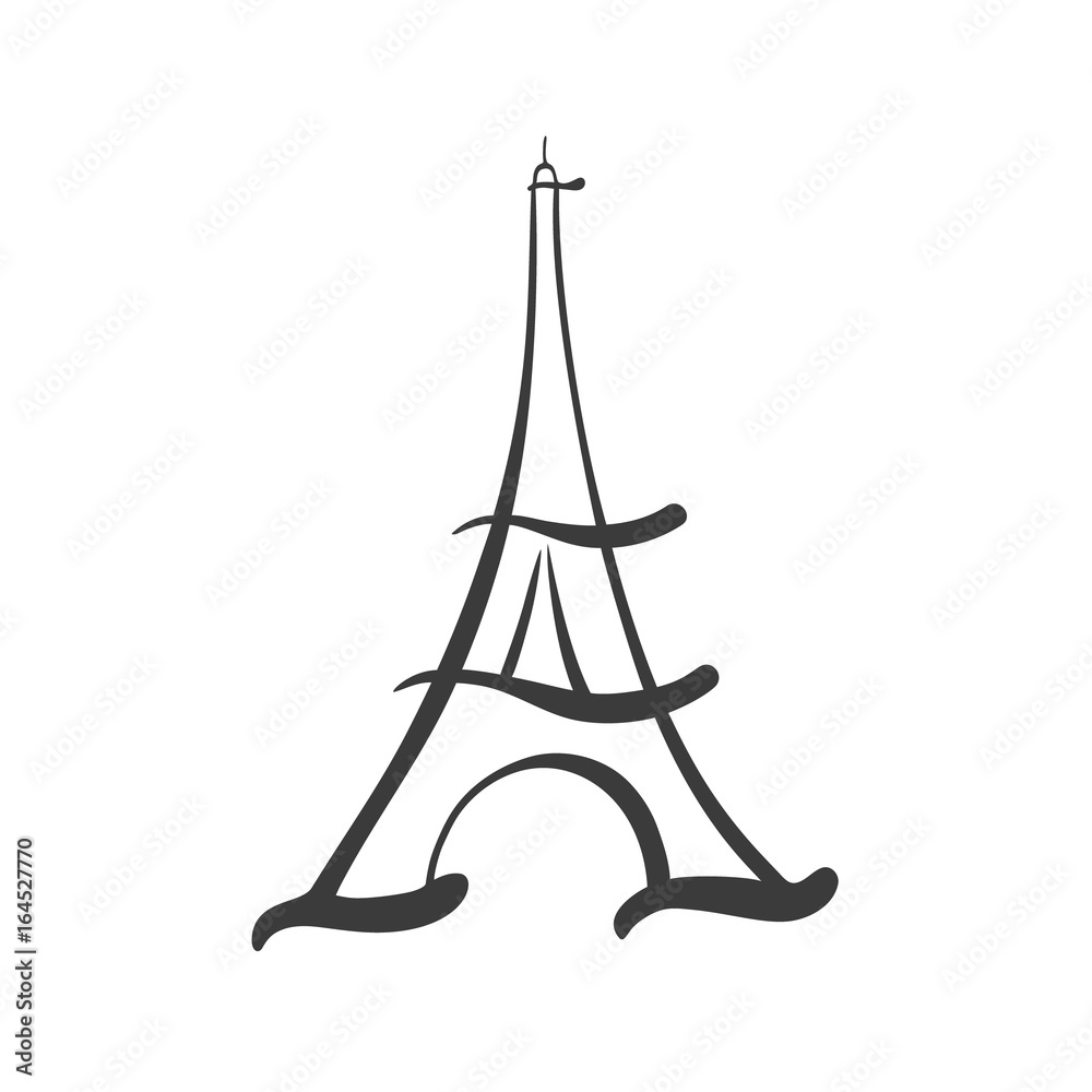 Detail Simple Eiffel Tower Silhouette Nomer 28