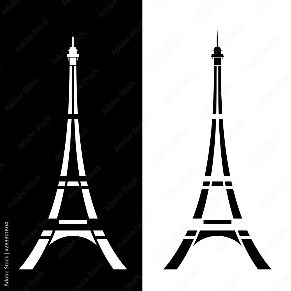 Detail Simple Eiffel Tower Silhouette Nomer 31