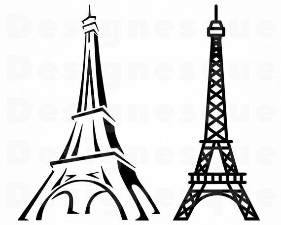 Detail Simple Eiffel Tower Silhouette Nomer 32