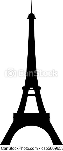 Detail Simple Eiffel Tower Silhouette Nomer 5