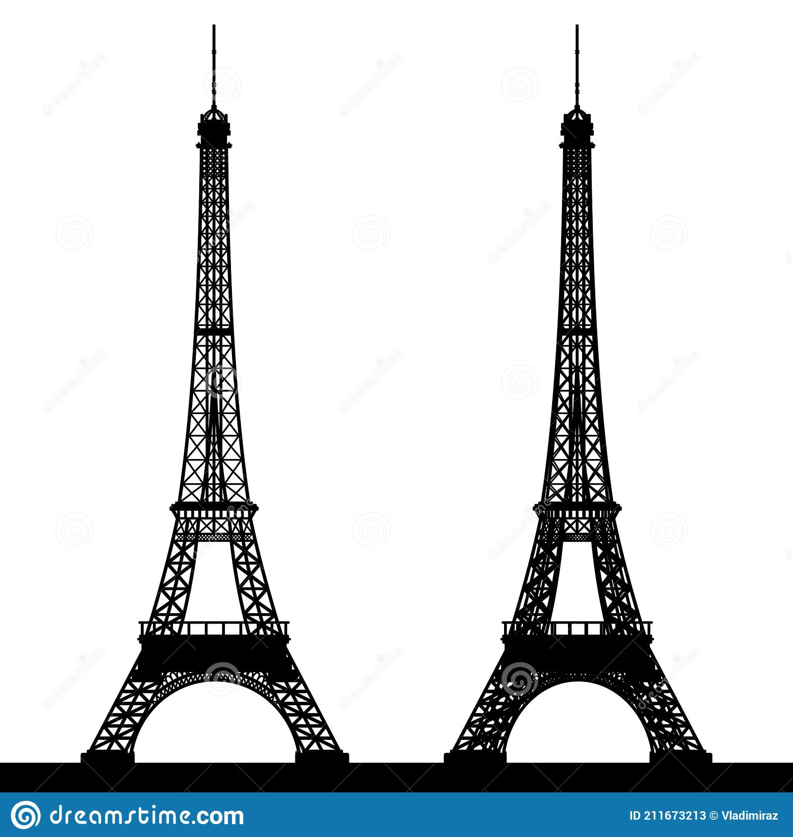 Detail Simple Eiffel Tower Silhouette Nomer 39