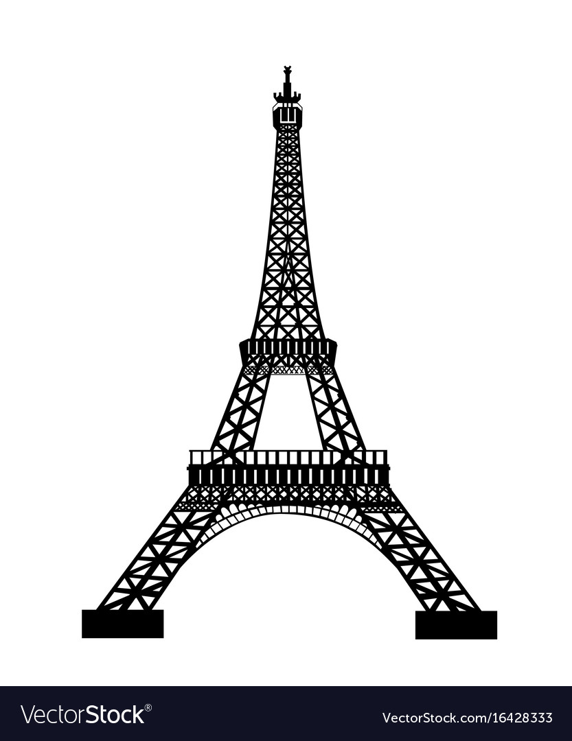 Detail Simple Eiffel Tower Silhouette Nomer 42