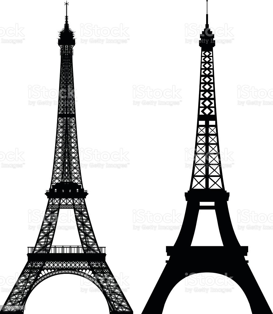 Detail Simple Eiffel Tower Silhouette Nomer 43