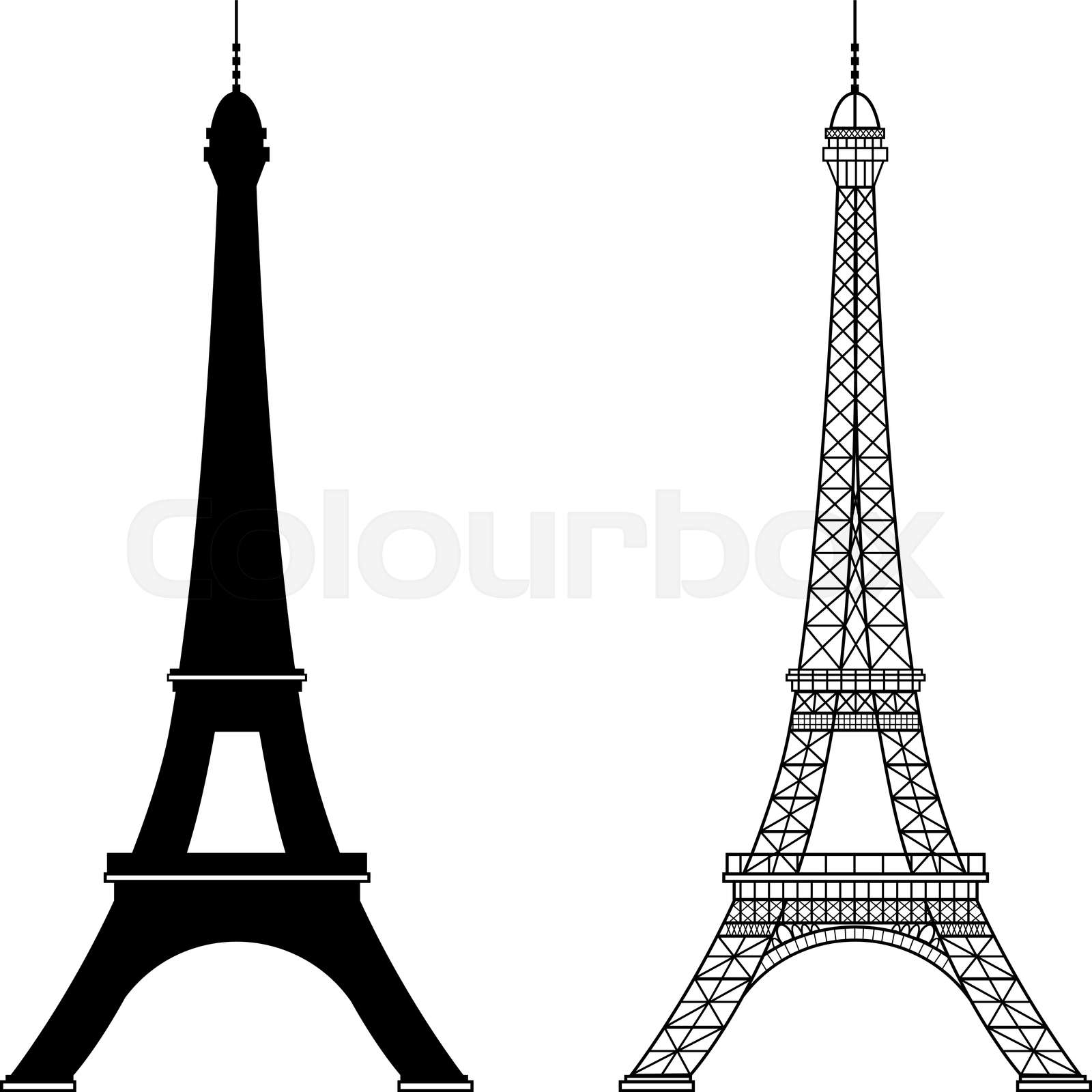 Detail Simple Eiffel Tower Silhouette Nomer 53