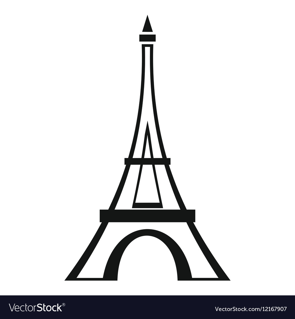 Detail Simple Eiffel Tower Silhouette Nomer 8
