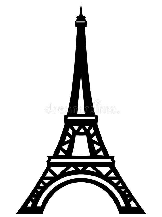 Detail Simple Eiffel Tower Silhouette Nomer 9
