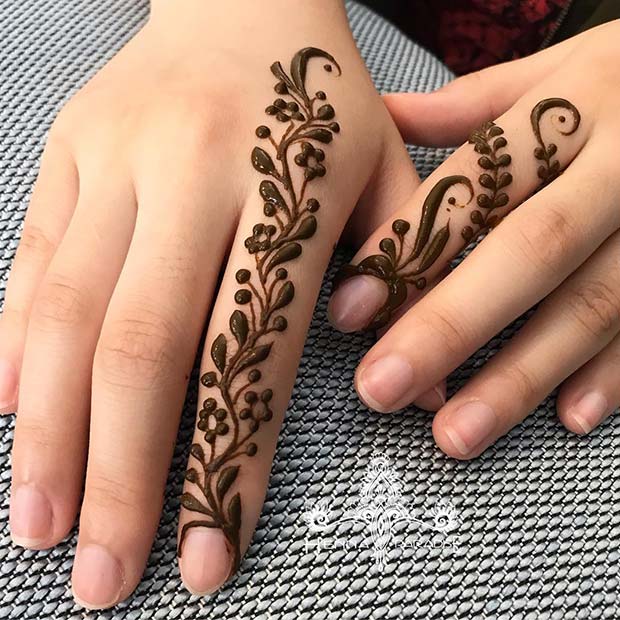 Detail Simple Gambar Henna Nomer 22