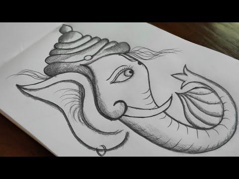 Detail Simple Ganesh Pencil Drawing Nomer 20