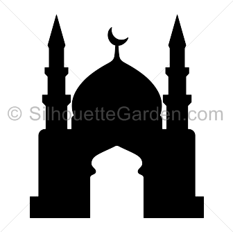 Simple Mosque Silhouette - KibrisPDR