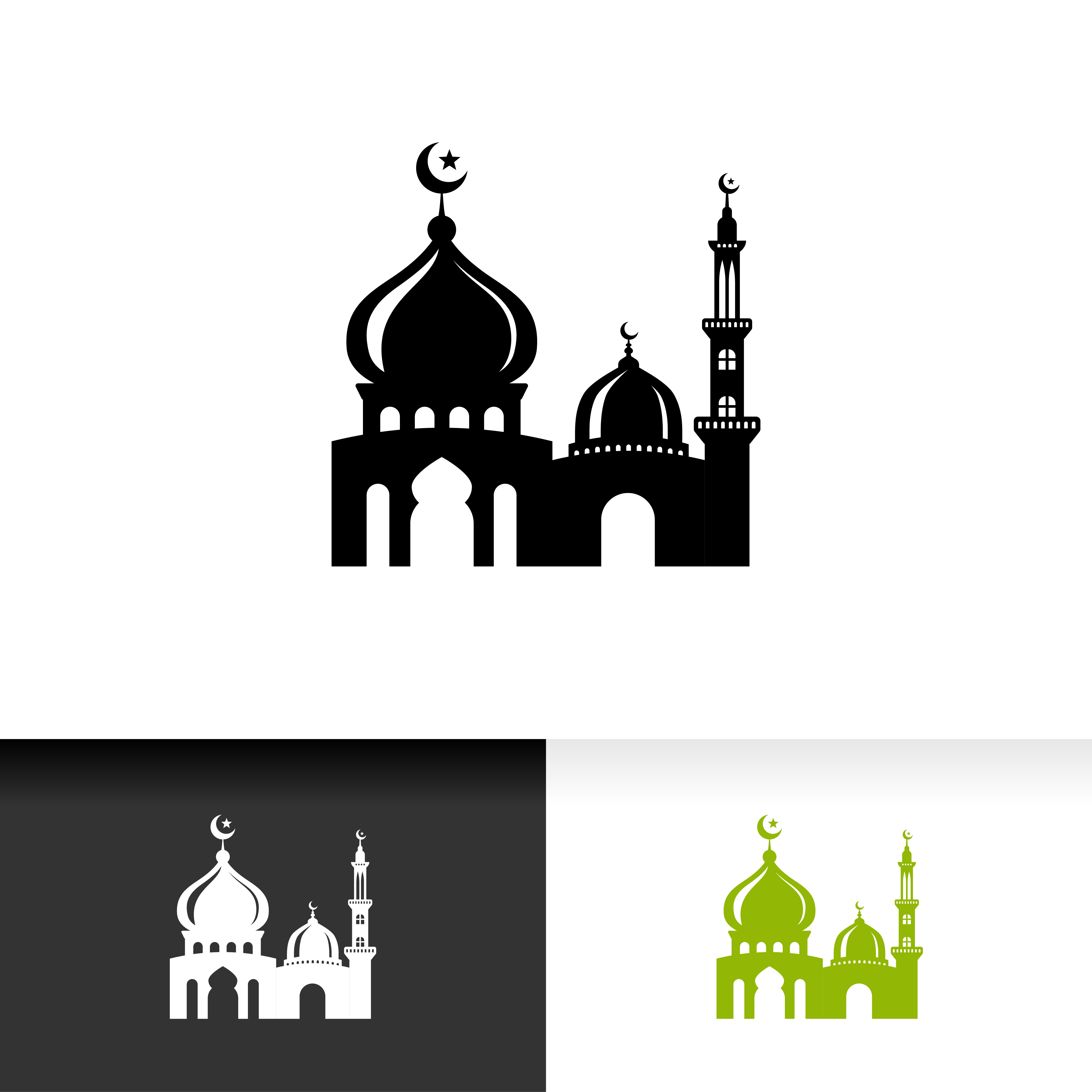 Detail Simple Mosque Silhouette Nomer 25