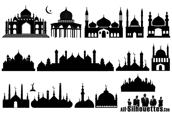 Detail Simple Mosque Silhouette Nomer 31