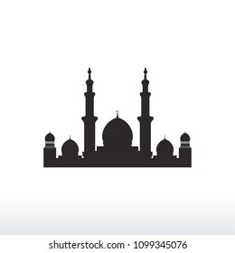Detail Simple Mosque Silhouette Nomer 5