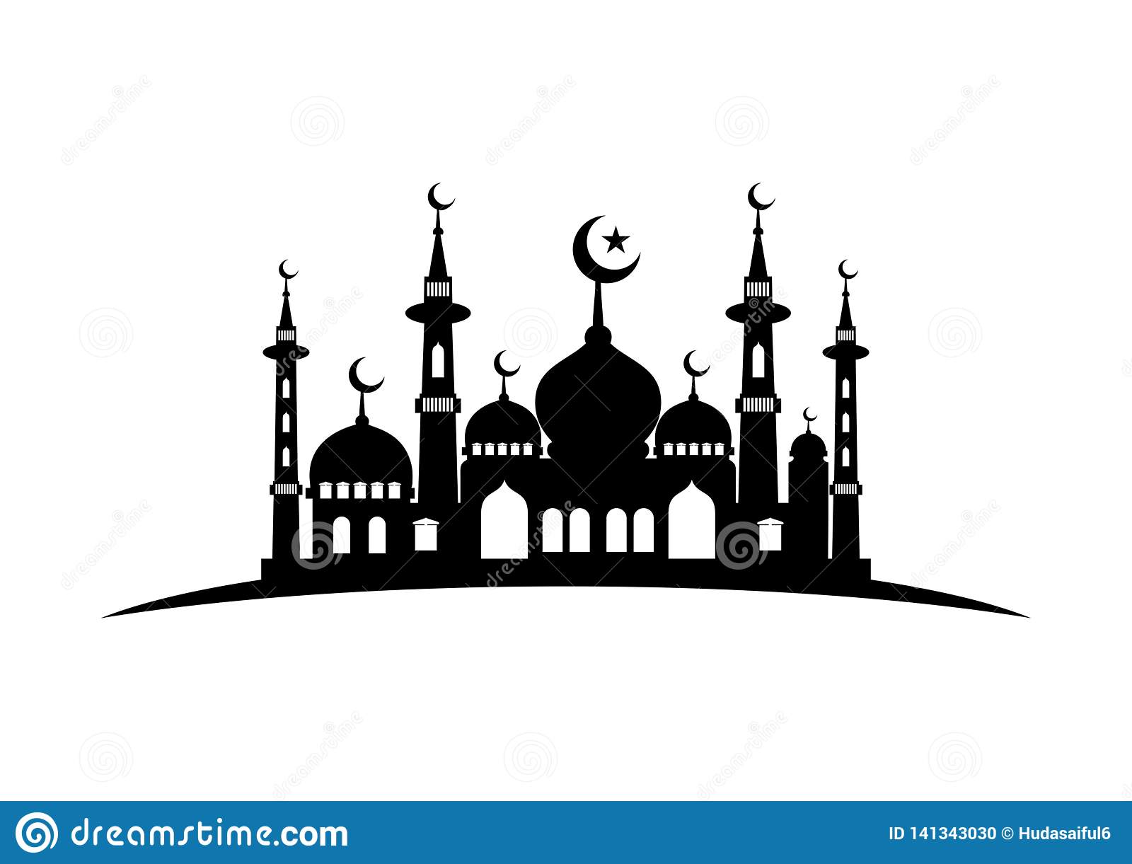 Detail Simple Mosque Silhouette Nomer 45