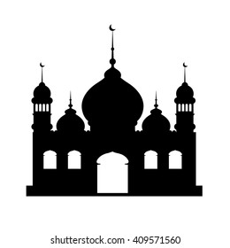 Detail Simple Mosque Silhouette Nomer 48