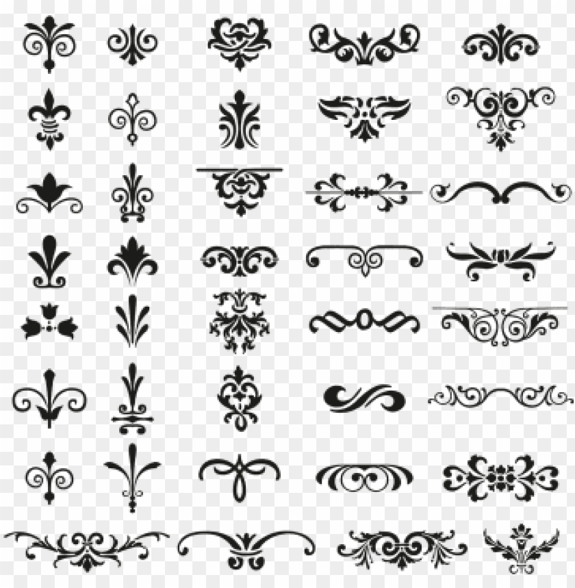 Detail Simple Ornament Vector Png Nomer 6