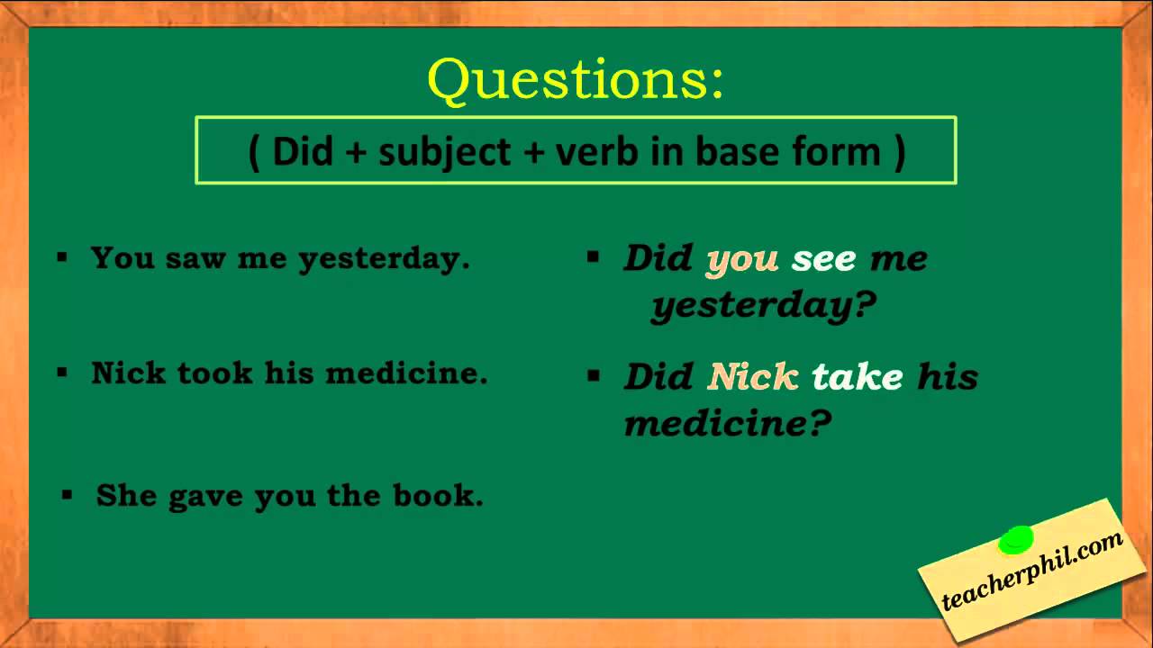 Detail Simple Past Tense Contoh Nomer 14