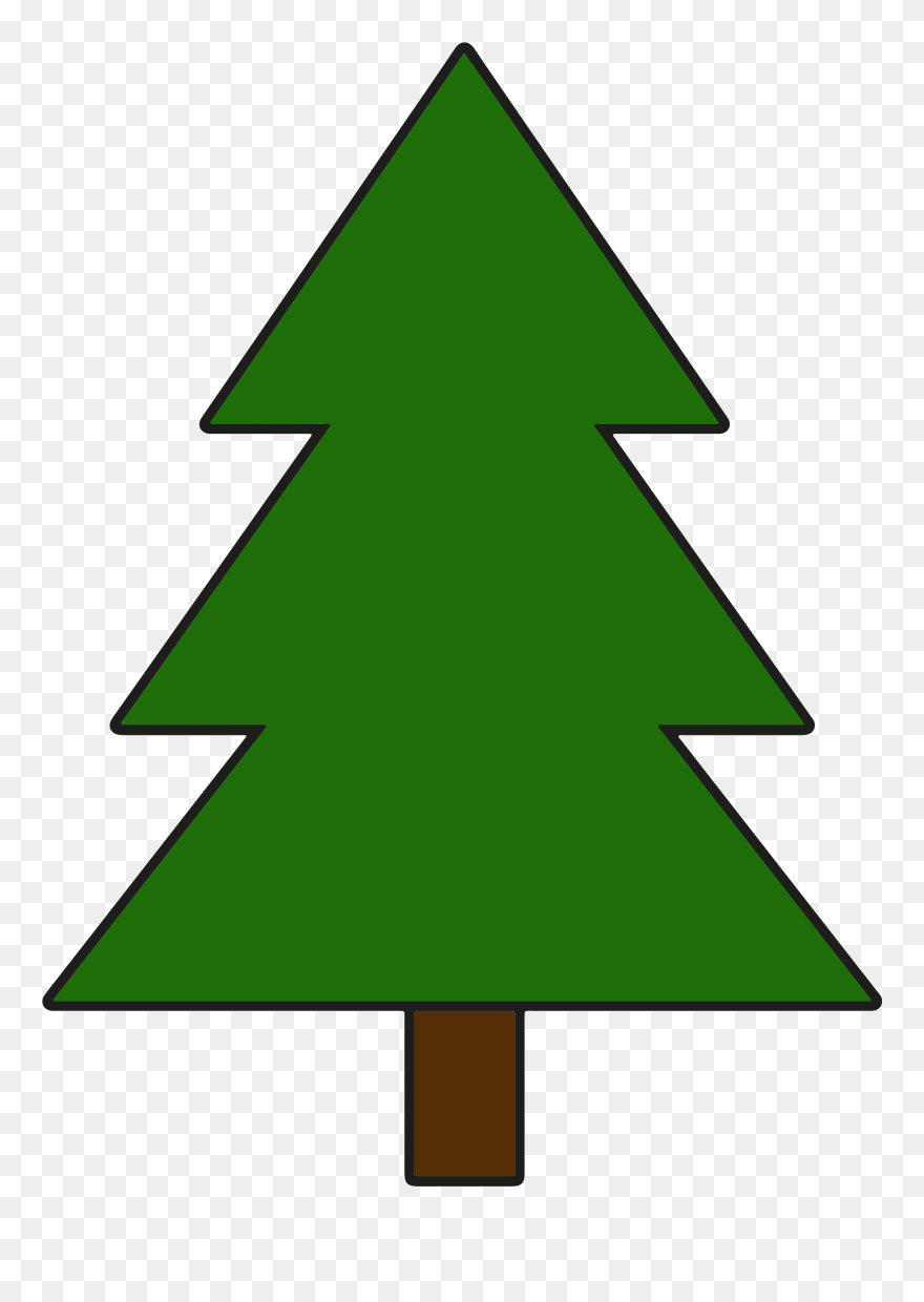 Simple Pine Tree Clipart - KibrisPDR