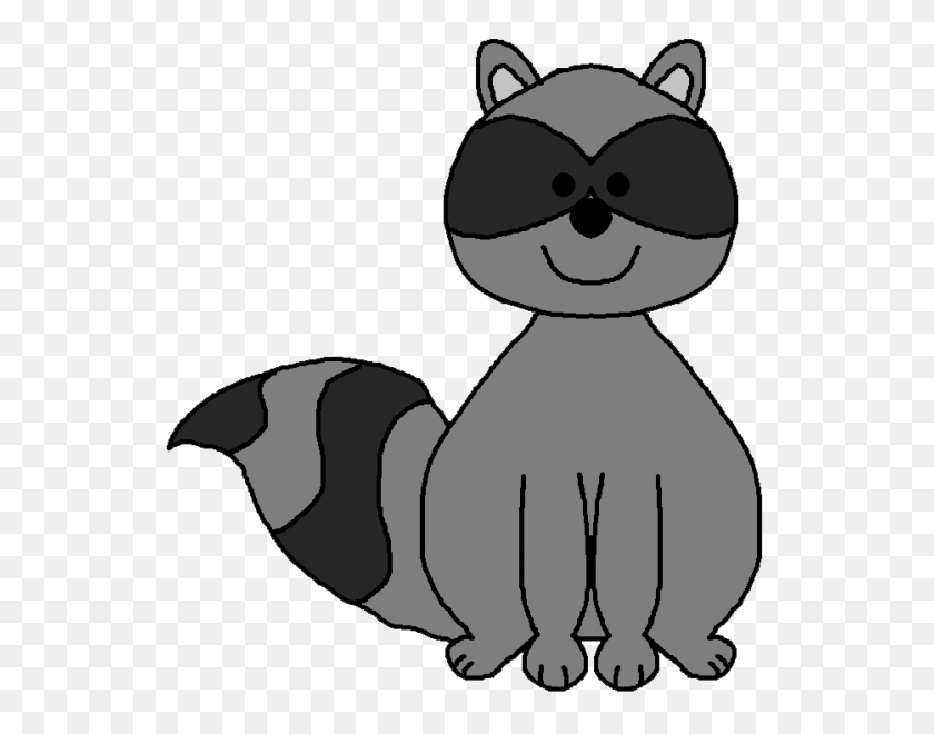 Detail Simple Raccoon Clipart Nomer 47