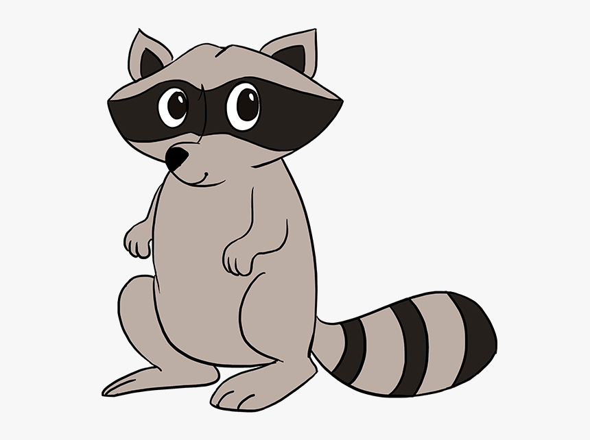 Detail Simple Raccoon Clipart Nomer 7