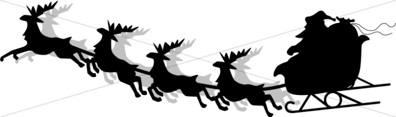 Detail Simple Santa Sleigh Silhouette Nomer 31