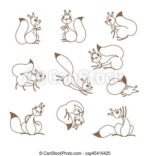 Detail Simple Squirrel Clipart Nomer 40