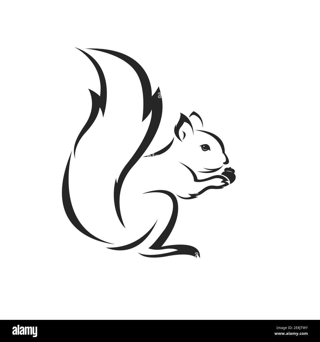 Detail Simple Squirrel Clipart Nomer 6